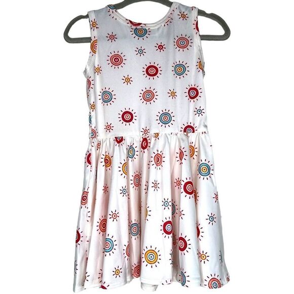 NEW Dot Dot Smile White Sun and Swirl Tank Dress 12-24 Months - Picture 6 of 6